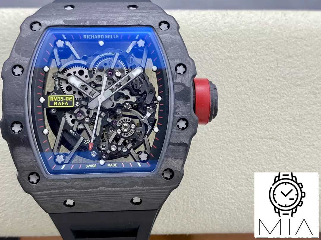 Richard Mille RM35-02 T+ Factory NTPT Black Rubber Strap