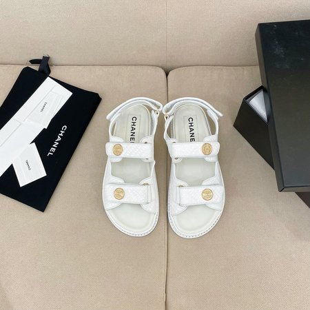 Chanel Velcro Beach Sandals