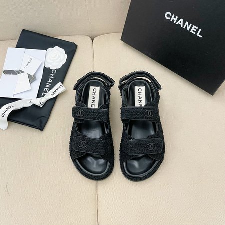 Chanel Velcro Beach Sandals