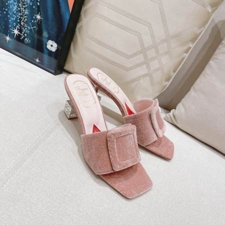 Roger Vivier diamond buckle slippers