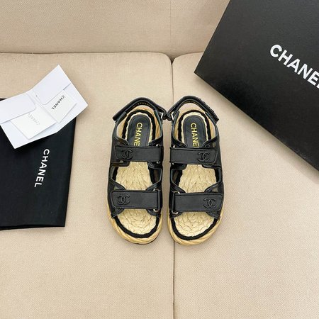 Chanel Velcro Beach Sandals