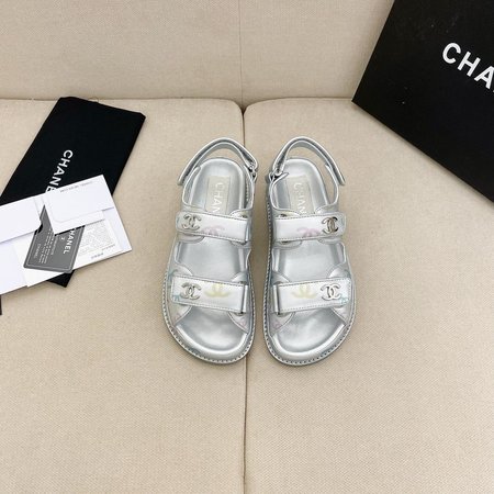 Chanel Velcro Beach Sandals