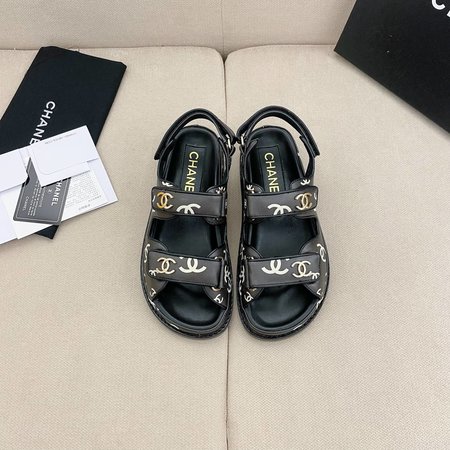 Chanel Velcro Beach Sandals