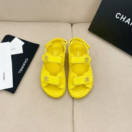 Chanel Velcro Beach Sandals