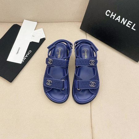 Chanel Velcro Beach Sandals