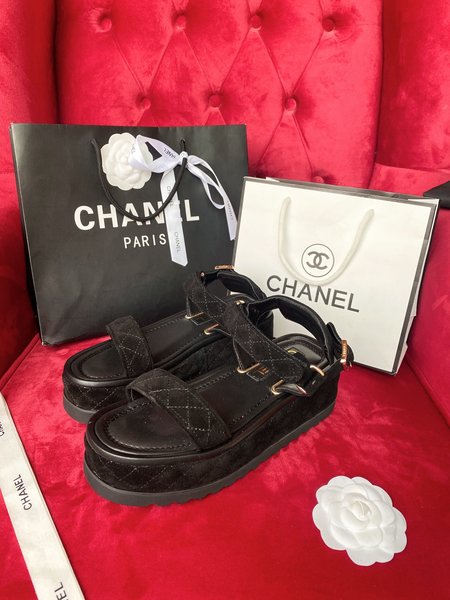 Chanel vintage platform sandals