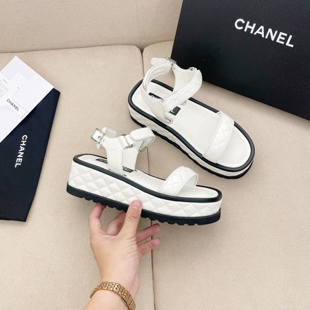 Chanel vintage platform sandals
