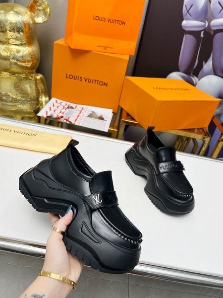 Louis Vuitton Mirrored cowhide loafers