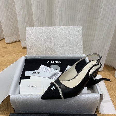 Chanel suede heels