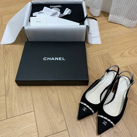 Chanel suede heels