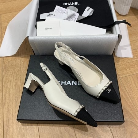 Chanel suede heels