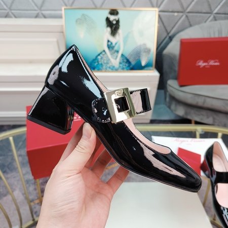 Roger Vivier diamond buckle high heels