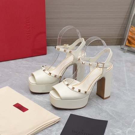 Valentino Rock Studs wedge heel platform sandals