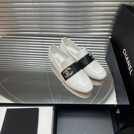 Chanel calfskin loafers