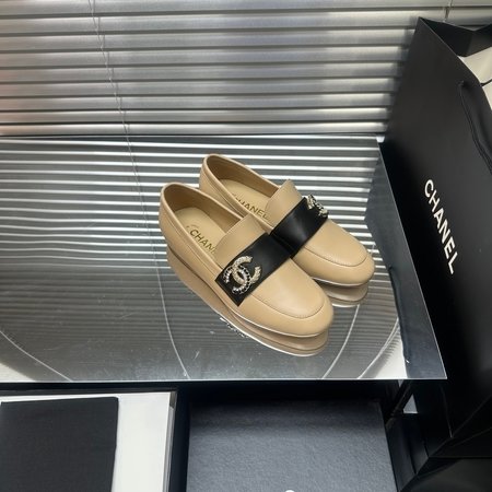 Chanel calfskin loafers