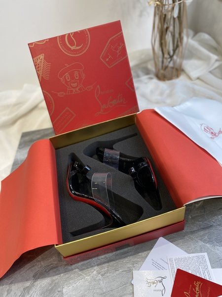 Christian Louboutin film nail slippers