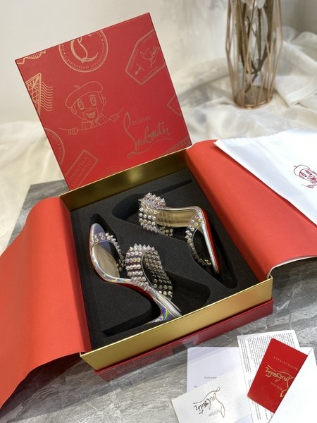 Christian Louboutin film nail slippers