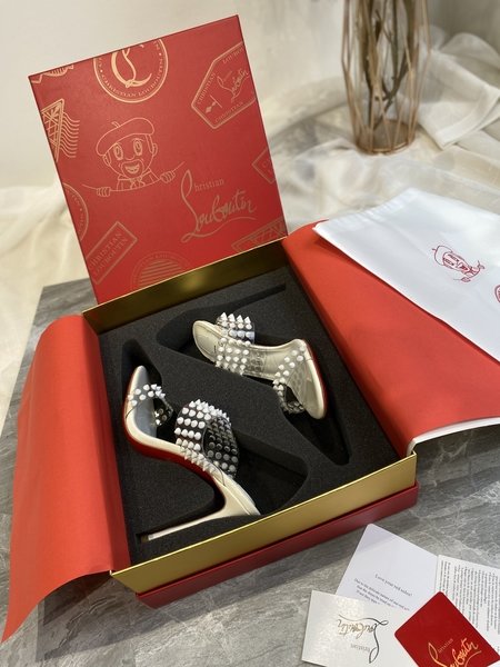 Christian Louboutin film nail slippers