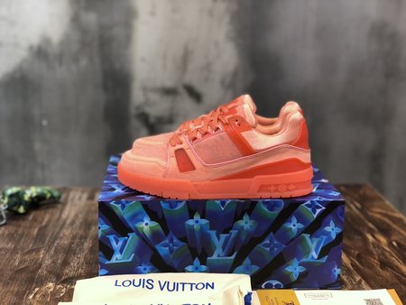Louis Vuitton Canvas platform shoes LOGO
