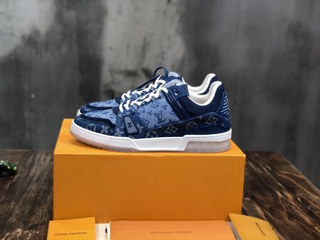 Louis Vuitton Canvas platform shoes LOGO