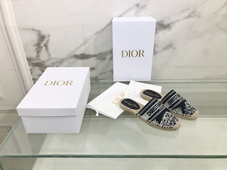 Dior Espadrilles hemp rope weaving