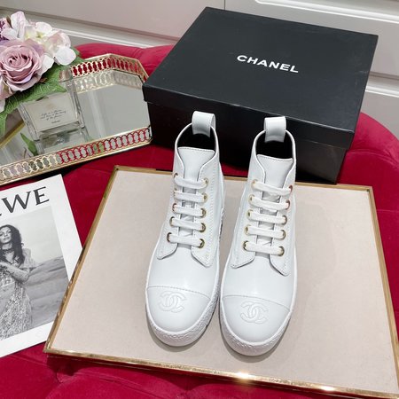 Chanel Martin boots CC hardware leather