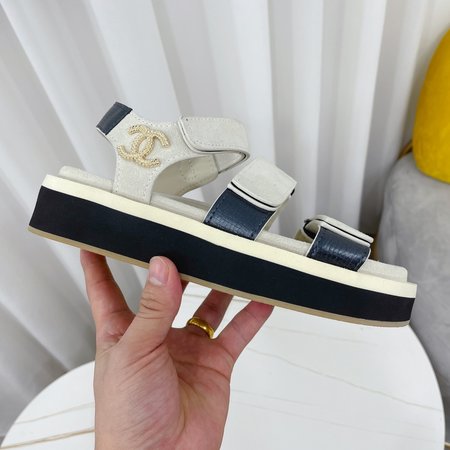 Chanel Classic Platform Velcro Sandals
