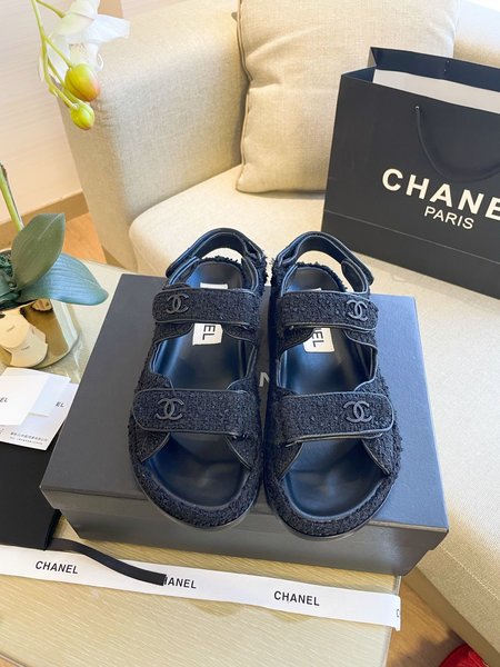 Chanel Velcro beach shoes