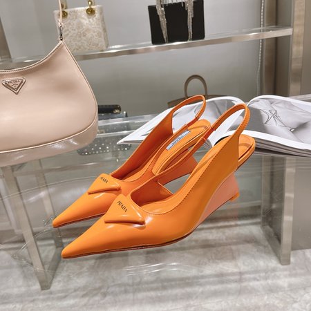 Prada Pointed Toe WedGes Sandals