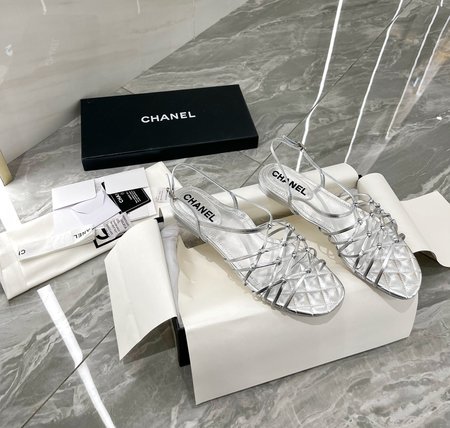 Chanel Vintage Braided Roman Sandals