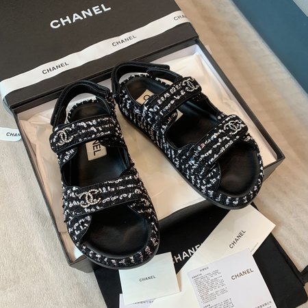 Chanel Velcro sandals