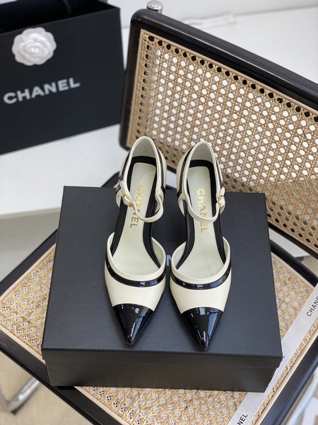 Chanel authentic grade mid heel sandals