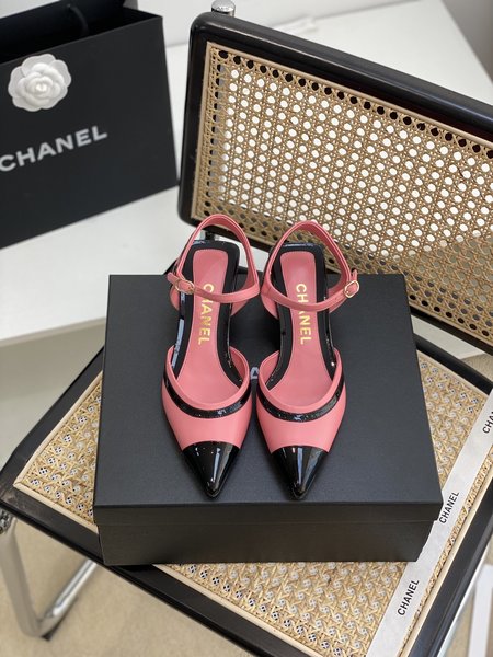 Chanel authentic grade mid heel sandals