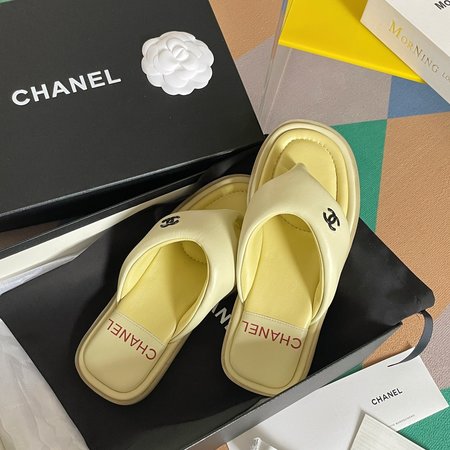 Chanel bread slippers
