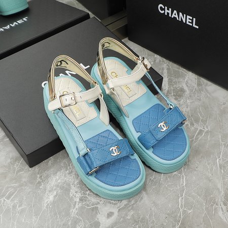 Chanel Candy sandals in sheepskin