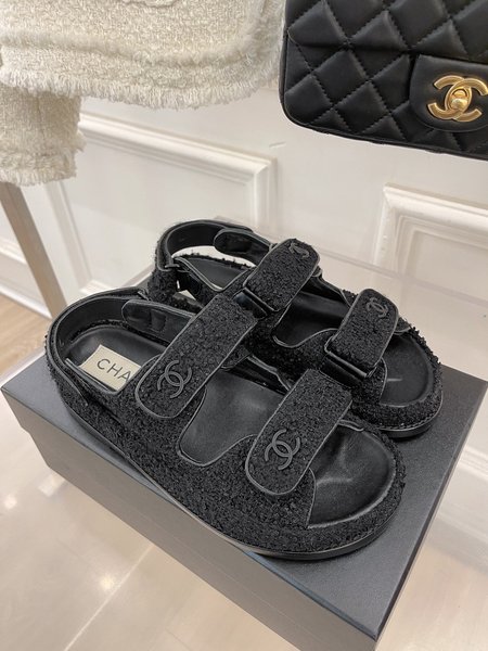 Chanel Velcro sandals