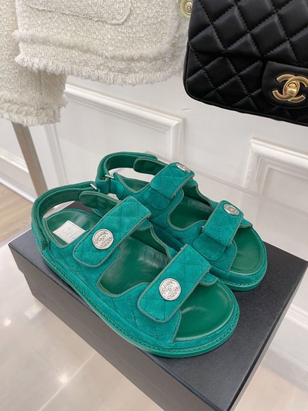 Chanel Classic CC Velcro Sandals