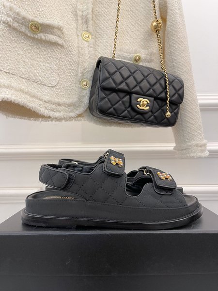 Chanel Classic Velcro Beach Sandals