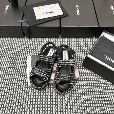 Chanel Velcro sandals