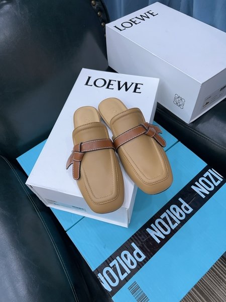 Loewe bow mules slippers