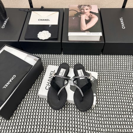 Chanel rhinestone sandals