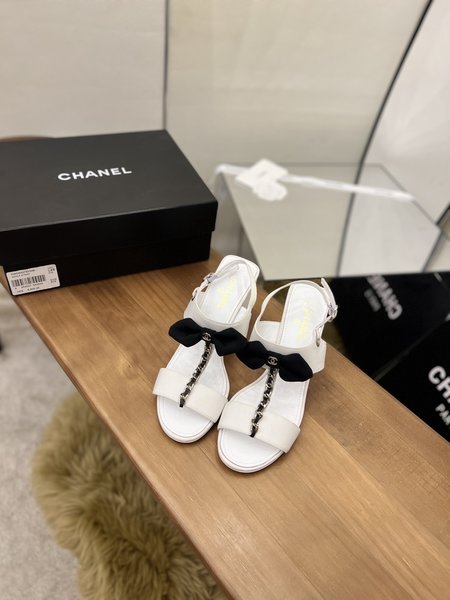 Chanel bow sandals