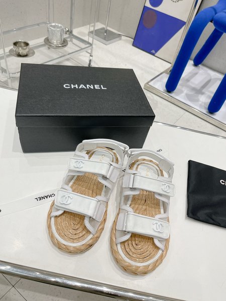 Chanel Velcro Beach Sandals