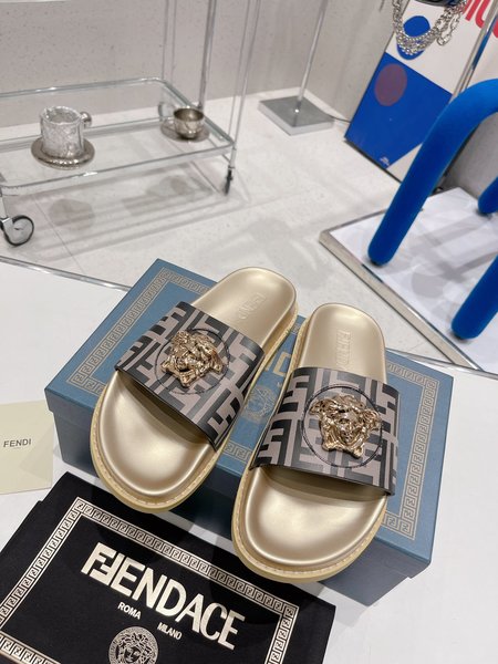 Fendi x Versace slides