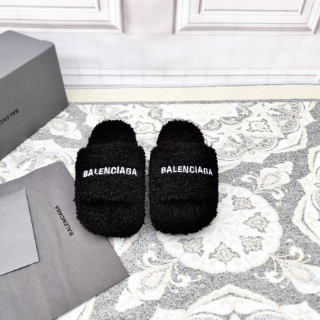 Balenciaga Political Campaign logo embroidered wool mop