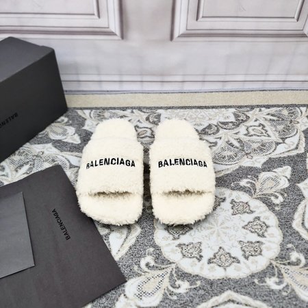 Balenciaga Political Campaign logo embroidered wool mop