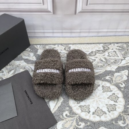 Balenciaga Political Campaign logo embroidered wool mop