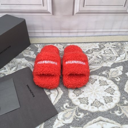 Balenciaga Political Campaign logo embroidered wool mop