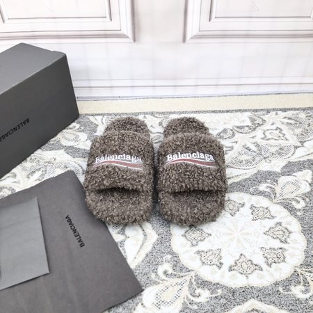 Balenciaga Political Campaign logo embroidered wool mop