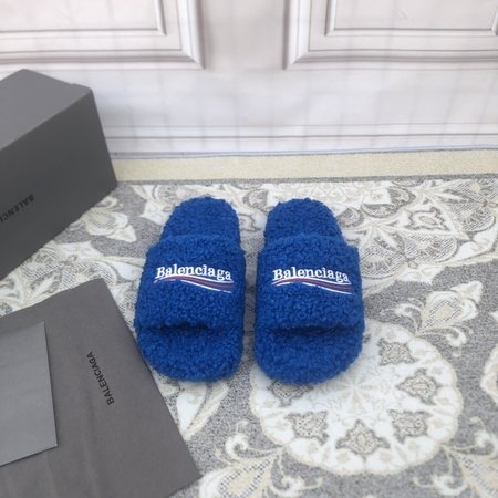 Balenciaga Political Campaign logo embroidered wool mop